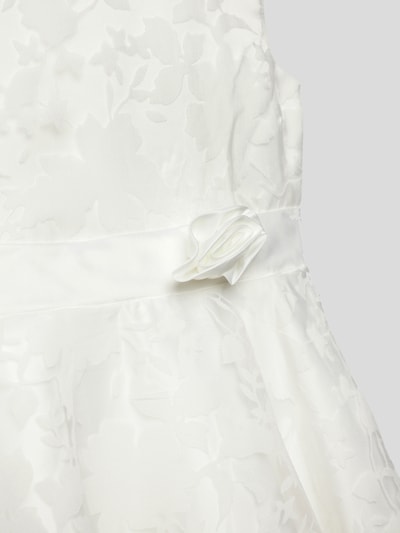 Happy Girls Communiejurk met bloemenapplicatie Offwhite - 2