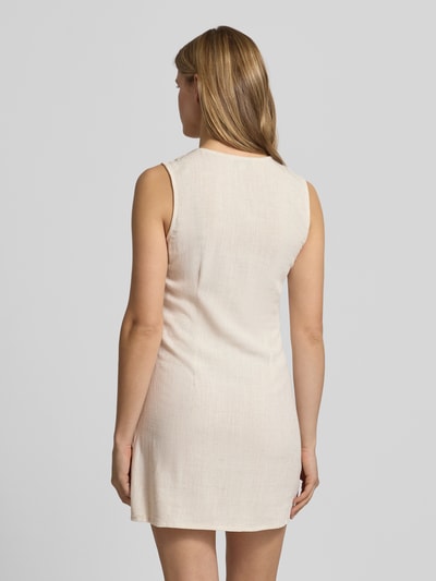 ONLY Tailliertes Freizeitkleid aus Viskose-Leinen-Mix Modell 'SIESTA' Sand Melange 5