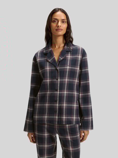 BOSS Regular fit pyjama van katoenmix, model 'HOLIDAY' Donkerblauw - 4