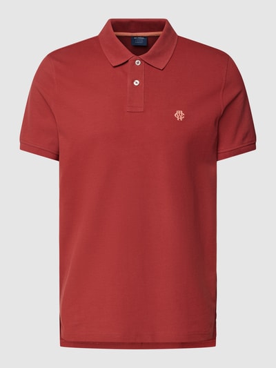 MCNEAL Poloshirt mit Label-Stitching Rostrot 2