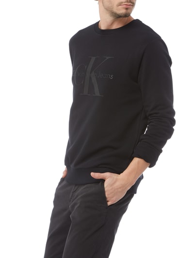 Calvin Klein Jeans Sweatshirt mit Logo-Print Black 4