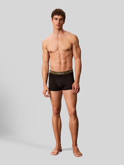 Calvin Klein Underwear Obcisłe bokserki o kroju relaxed fit z mieszanki bawełny w 5‑pakiecie Czarny 1