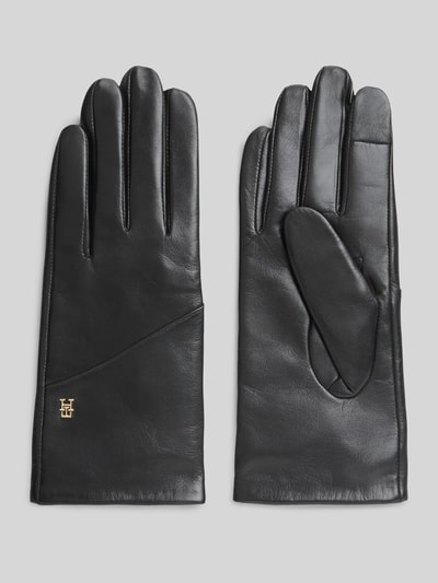 Tommy Hilfiger Handschuhe aus echtem Ziegenleder Black 1