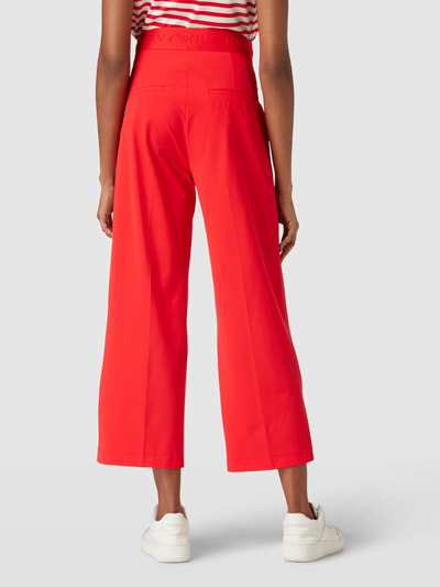 Cambio Regular fit stoffen broek met persplooien, model 'CAMERON UTILITY' Rood - 5