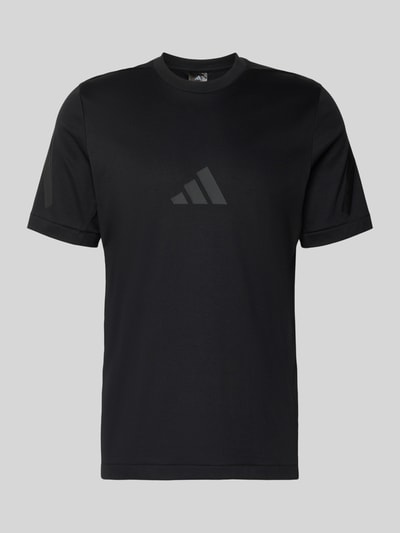 adidas Sportswear t-shirt o kroju regular fit z czystej bawełny Czarny 2