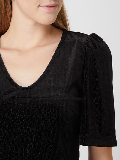 ICHI Kleid aus Samt Modell 'Rianna' Black 3