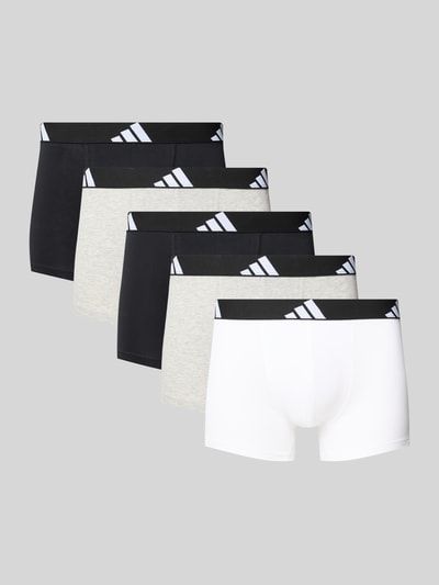 adidas Sportswear Boxershort met elastische band met logo in een set van 5 stuks Antraciet - 1