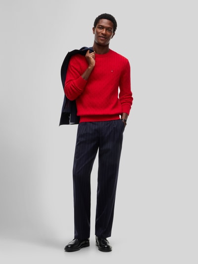 Tommy Hilfiger regular fit pullover van puur katoen Rood - 1
