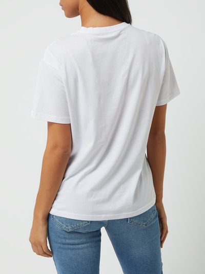 MSCH Copenhagen T-shirt z bawełny ekologicznej model ‘Liv’ Biały 5