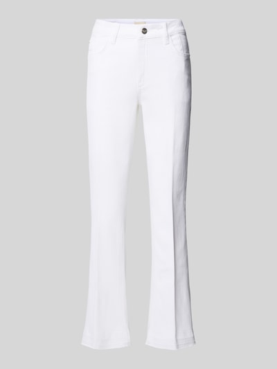 Milano Italy Flared cut jeans met franjes Wit - 2