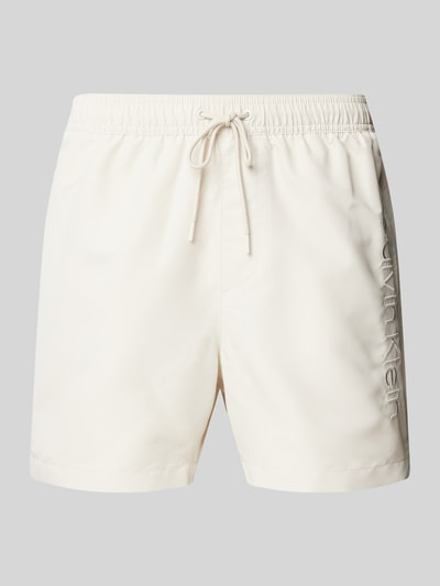 Calvin Klein Underwear Zwembroek met labelstitching Offwhite - 1