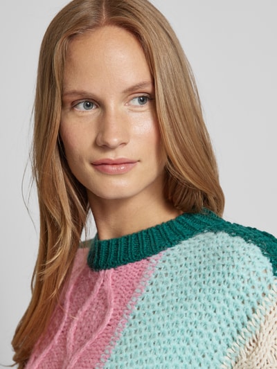 Essentiel Gebreide pullover met ribboorden Roze - 3