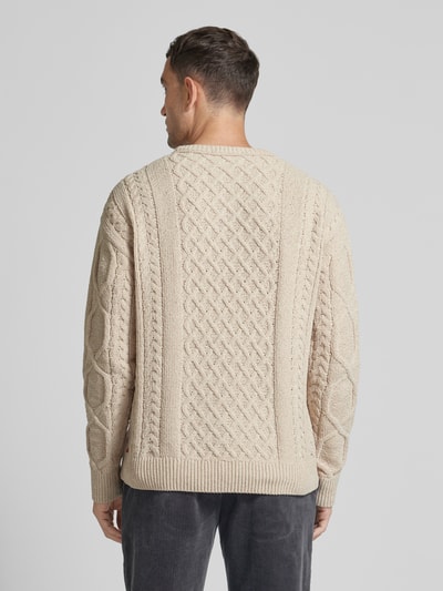 Scotch & Soda Strickpullover mit Rundhalsausschnitt Beige 5