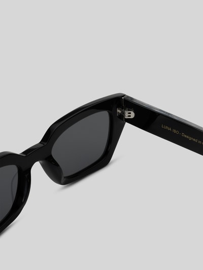 MessyWeekend Quadratische Sonnenbrille Modell 'LUNA' Black 5