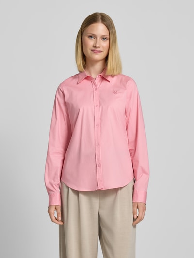 HUGO Overhemdblouse met labelstitching Roze - 4