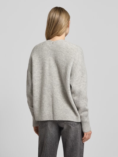 BOSS Orange Regular Fit Cardigan aus Woll-Mix mit Alpaka-Anteil Modell 'C_FALESCANAS' Hellgrau Melange 5