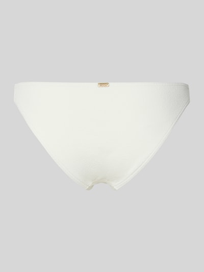 Productfoto, witte Bikini-Slip met label-detail Modell 'ALERIA' van Banana Moon, nauwsluitende pasvorm, dames, stretch-materiaal, textuur
