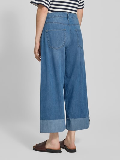 MAC Korte jeans met wijde pijpen, model 'NEVADA' Donkerblauw - 5