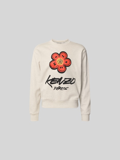 Kenzo Regular Fit Pullover mit Logo-Print Mittelgrau 2
