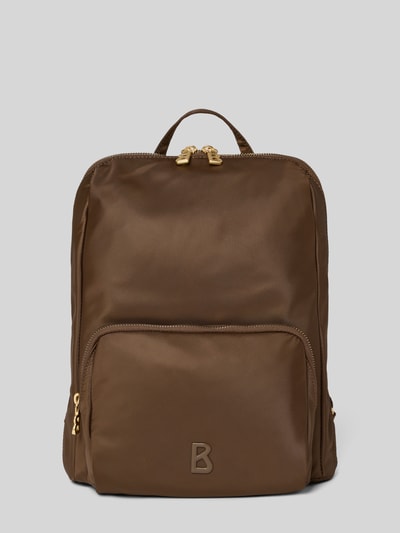 BOGNER Rucksack mit Logo-Applikation Modell 'Maxi' Dunkelbraun 2