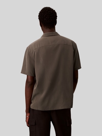 CK Calvin Klein Freizeithemd mit Reverskragen Mittelbraun 5