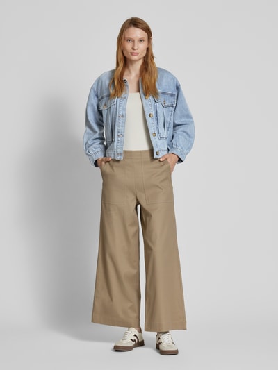 Vero Moda Cropped Jeansjacke aus reiner Baumwolle Modell 'SILKA' Jeansblau 1