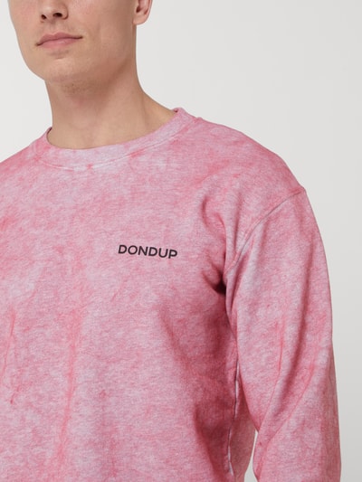 DONDUP Bluza z efektem batiku Koralowy 3