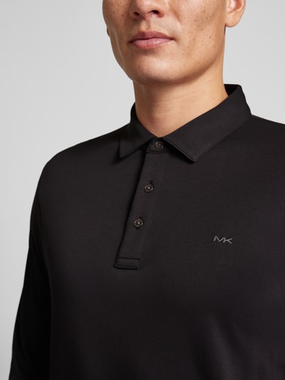 Michael Kors Koszulka polo o kroju regular fit z wyhaftowanym logo Czarny 3