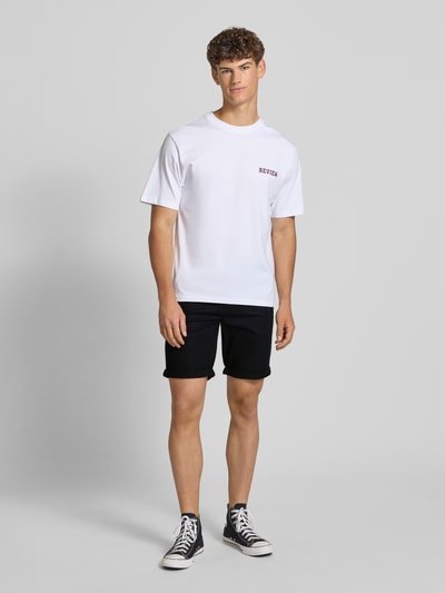 Blend Korte chino van linnenmix Zwart - 1