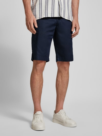 Tom Tailor Regular fit bermuda van katoenmix Marineblauw - 4