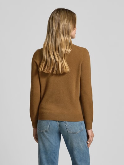 Jake*s Casual Strickpullover aus Kaschmir mit Rundhalsausschnitt Hellbraun 5