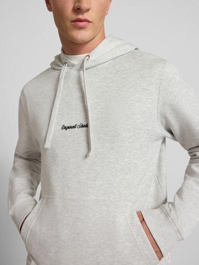 Jack & Jones Hoodie mit Känguru-Tasche Offwhite Melange 3