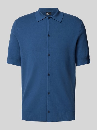 THE KOOPLES Poloshirt mit Strukturmuster Marine 2