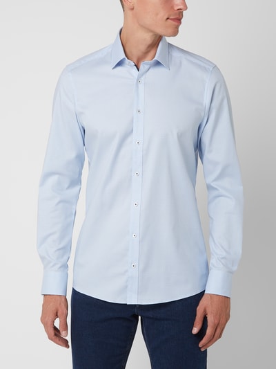 OLYMP Level Five Slim fit zakelijk overhemd met stretch  Bleu - 4