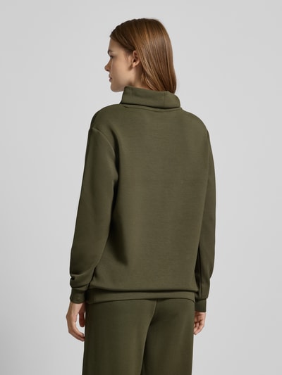 Soyaconcept Sweatshirt met opstaande kraag en tunnelkoord, model 'BANU' Kaki - 5