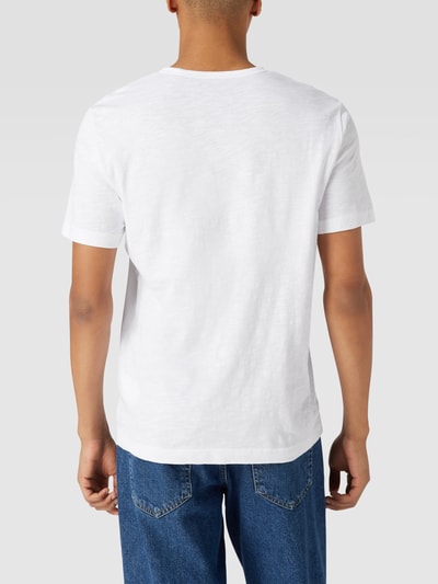 Marc O'Polo T-Shirt mit Label-Print Weiss 5