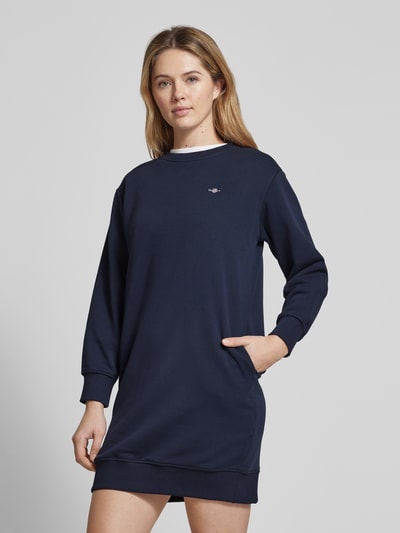 Gant Sweatkleid mit Label-Stitching Dunkelblau 4