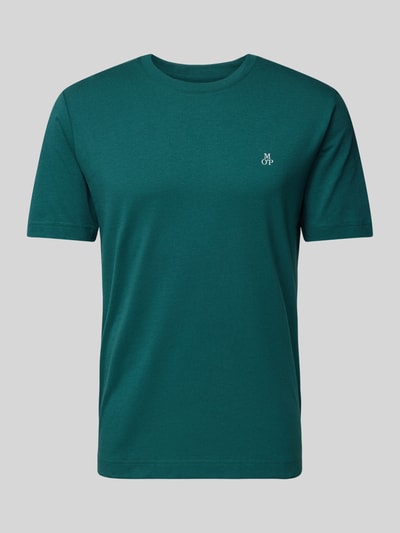 Marc O'Polo T-shirt z nadrukiem z logo Petrol 2