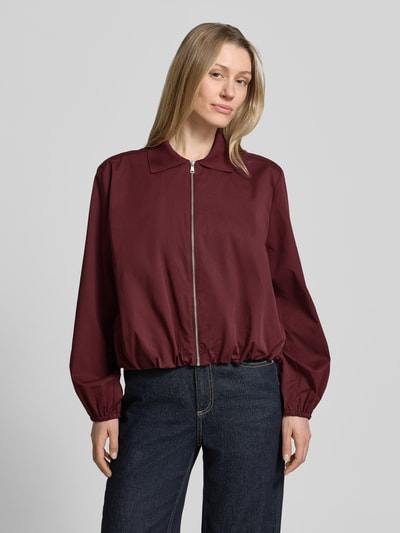 Marc O'Polo DENIM Blouson in boxy fit van katoenmix Bordeaux - 4