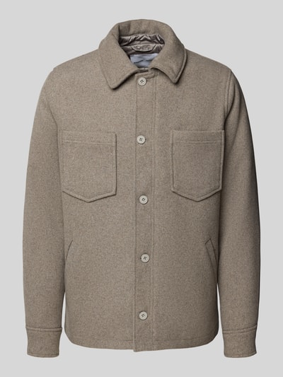 Samsøe Samsøe Regular Fit Hemdjacke mit Brusttaschen Modell 'PALLY' Beige 2
