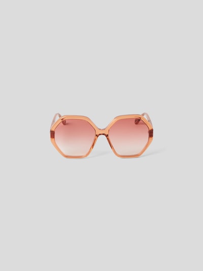 Chloé Sonnenbrille in Unifarben Orange 2