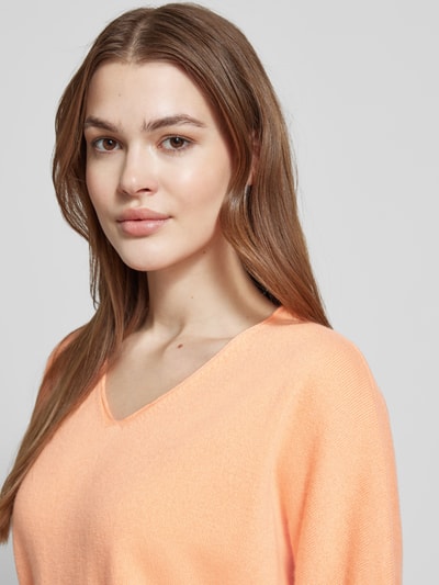 Luisa Cerano Gebreide pullover met 1/2-mouwen Oranje - 3