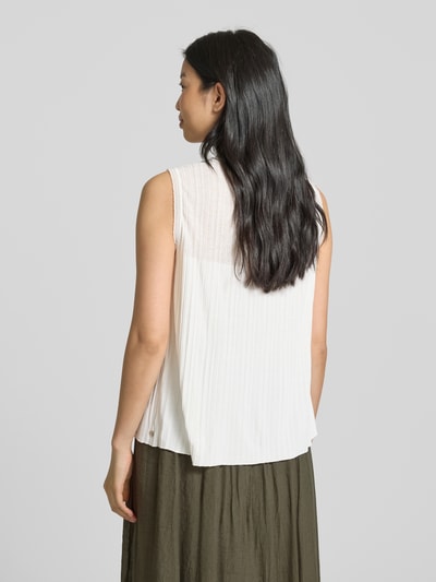 Marc Cain Tanktop mit geripptem Rundhalsausschnitt Offwhite 5