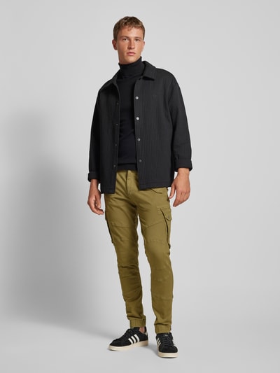 Alpha Industries Tapered Fit Cargohose mit Pattentaschen Modell 'COMBAT PANT' Oliv 1