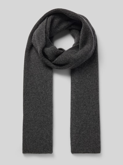 MCNEAL Sjaal van puur kasjmier Donkergrijs gemêleerd - 1