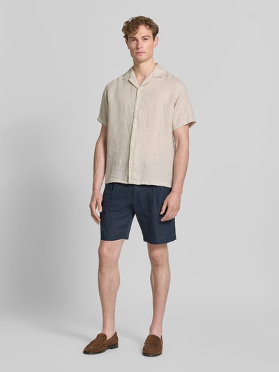 JACK & JONES Premium Regular Fit Leinenhemd Modell 'LAWRENCE' Beige Melange 1