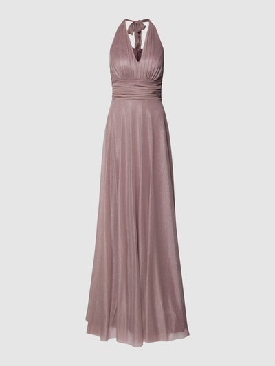 TROYDEN COLLECTION Avondjurk met halter Mauve  - 2