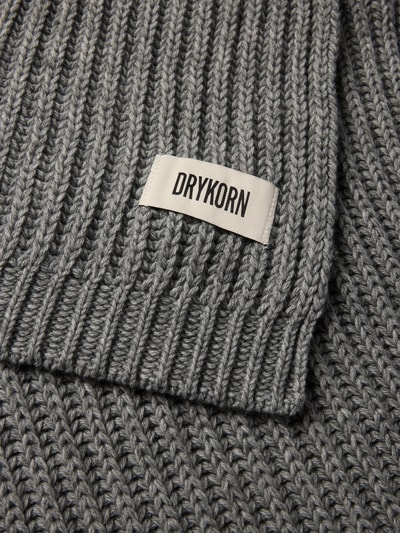 Drykorn Sjaal met labeldetail, model 'CRONICA' Lichtgrijs - 2