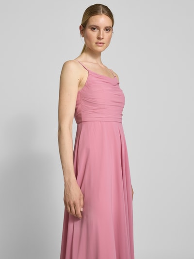 Jake*s Cocktail Cocktailkleid mit Wasserfall-Ausschnitt Rose Melange 3