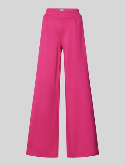 ICHI Wide Leg Stoffhose mit Bundfalten Modell 'KATE' Pink 1